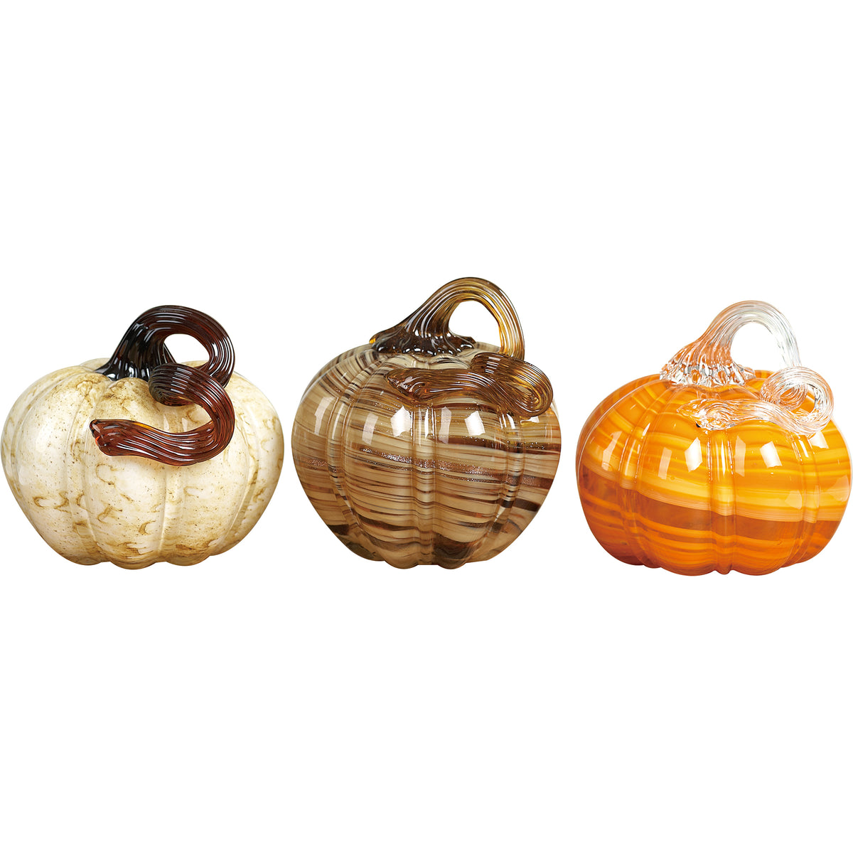 Glass Autumn Pumpkin 3 Asst – Transpac Brands