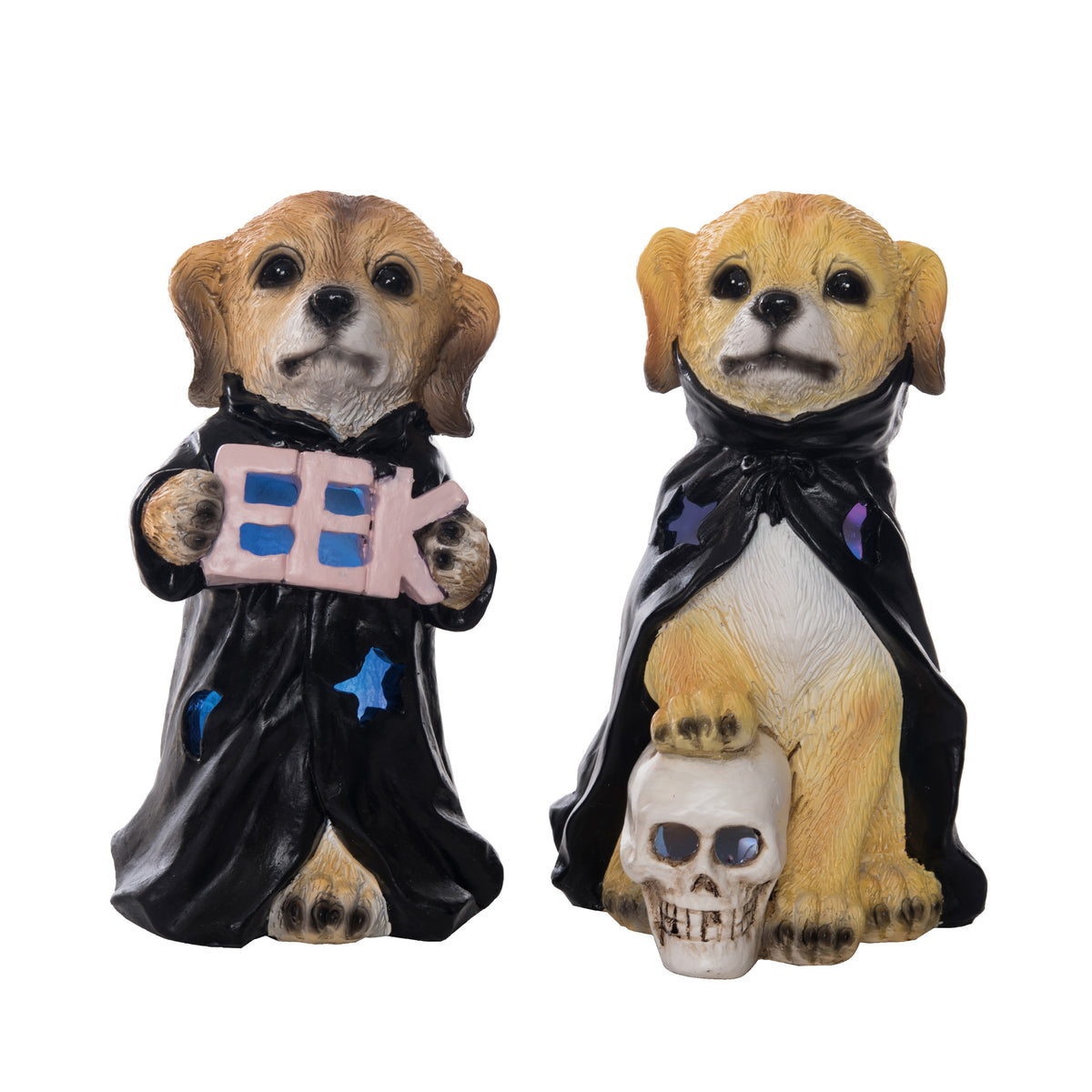 Res Light Up Halloween Dog Fig 2 Asst Transpac Brands