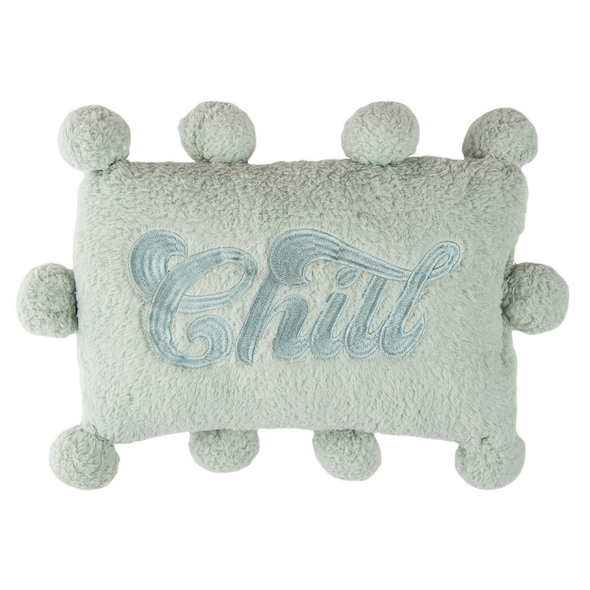Chill Fuzzy Pom Pom Pillow Transpac Brands chill-fuzzy-pom-pom-pillow-transpac-brands