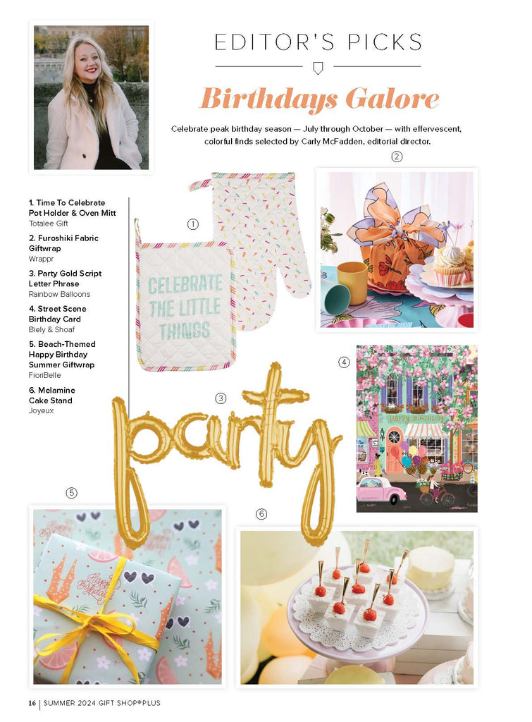 Gift Shop Plus - Summer 2024 | Editor's Picks - Birthdays Galore