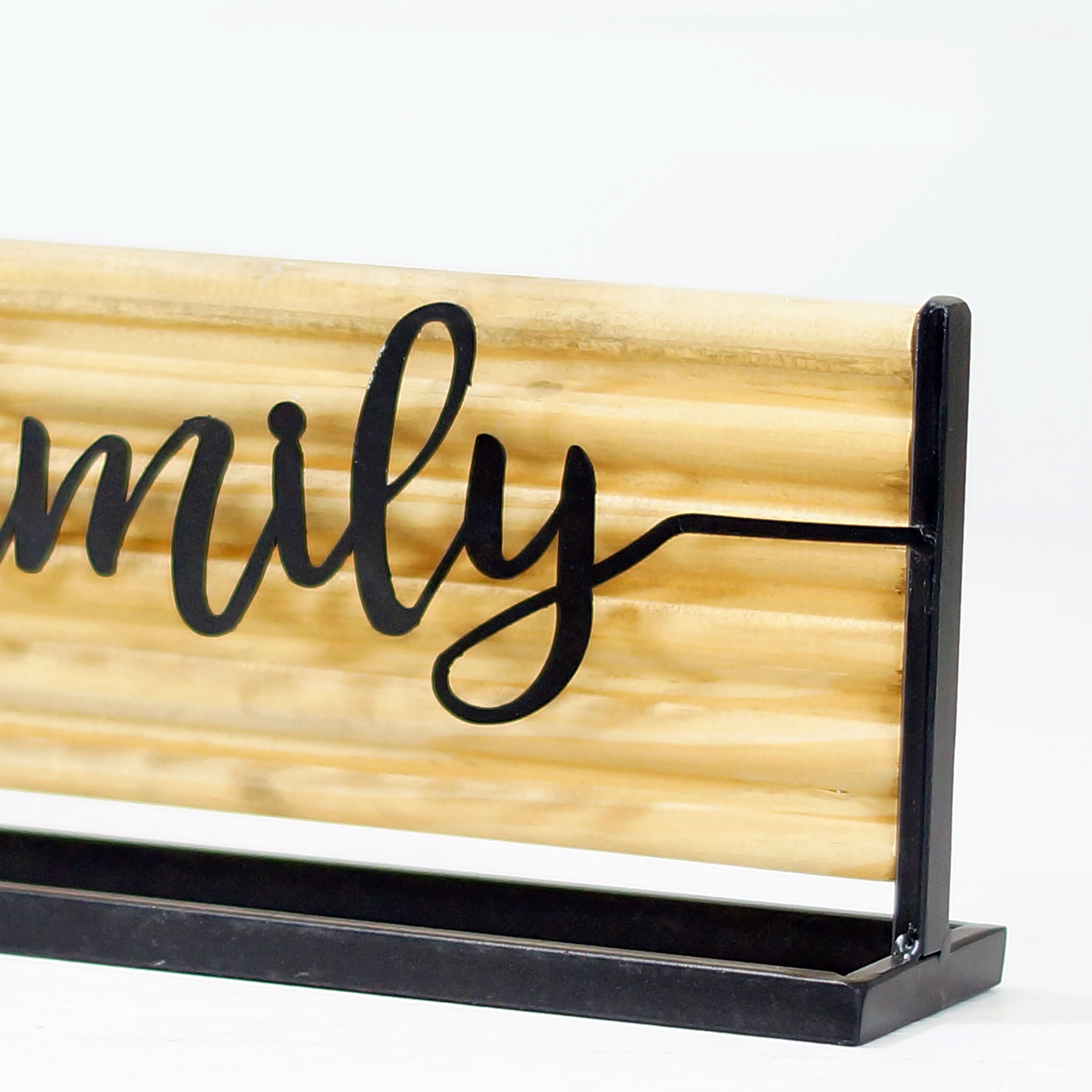 Sign Table Wall Wood/Metal. Table Sign