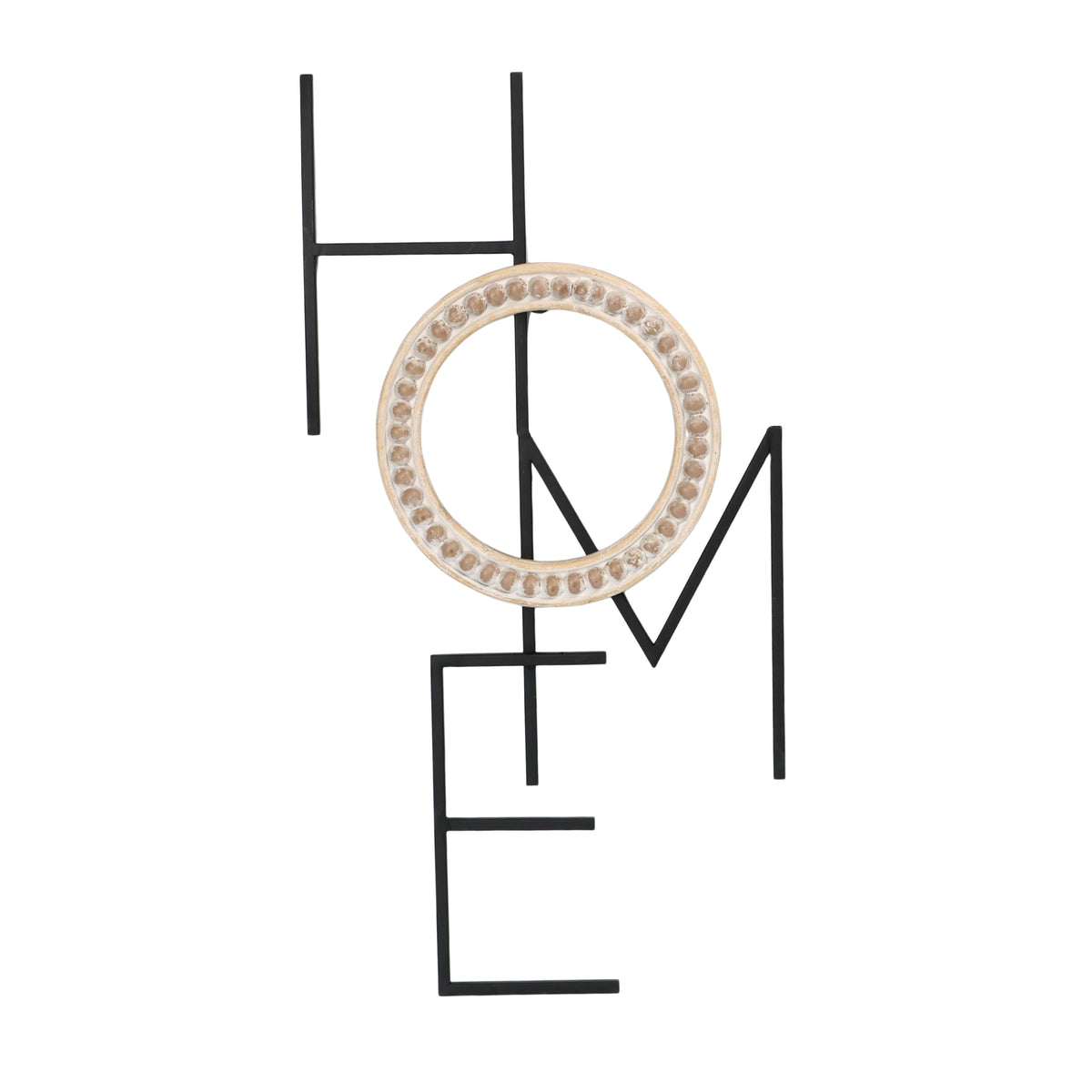 Vertical Home Metal / Rattan Wall Decor Transpac Brands