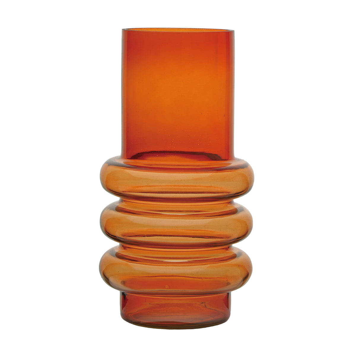 Glass Amber Wavy Vase – Transpac Brands