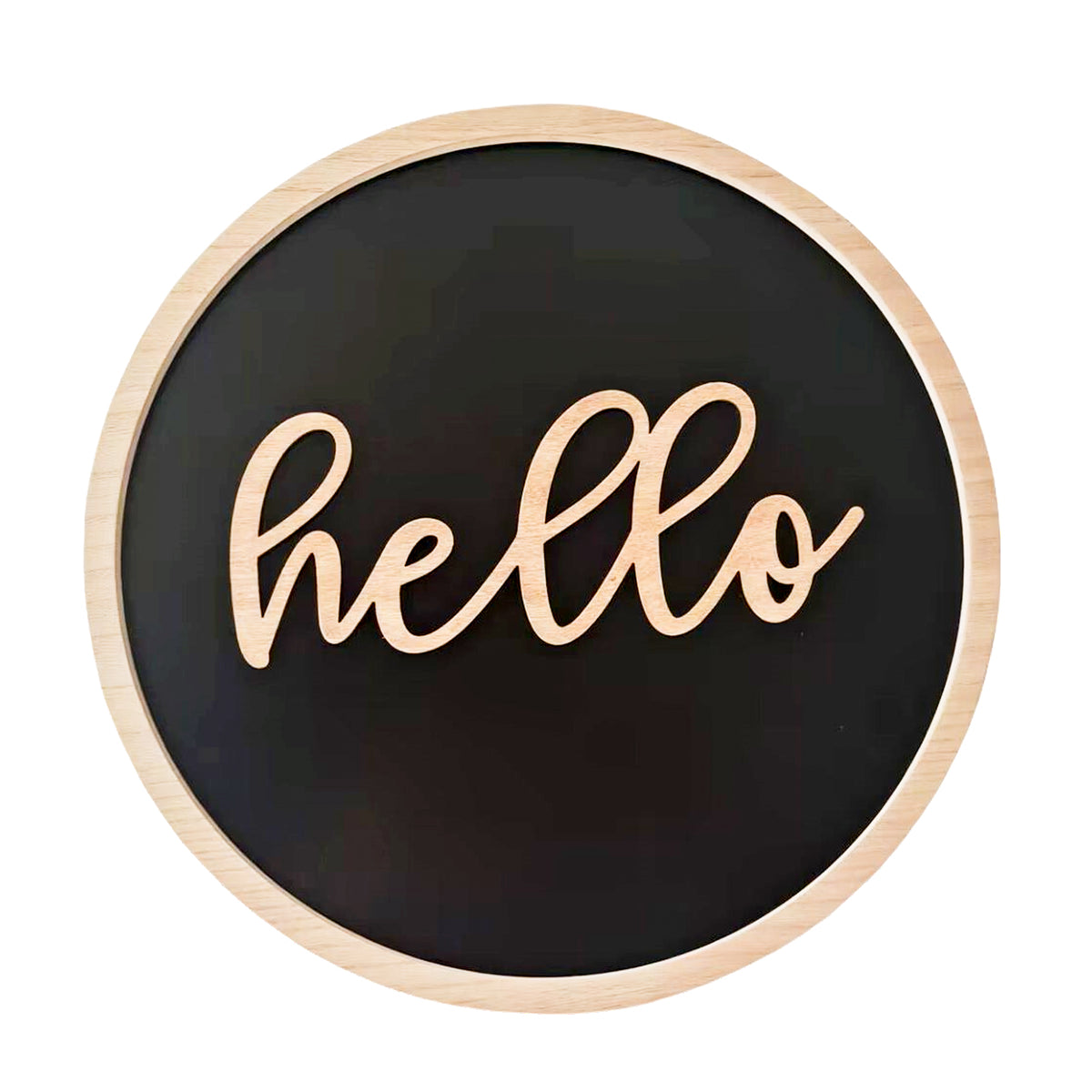 Hello Round MDF Wall Decor – Transpac Brands
