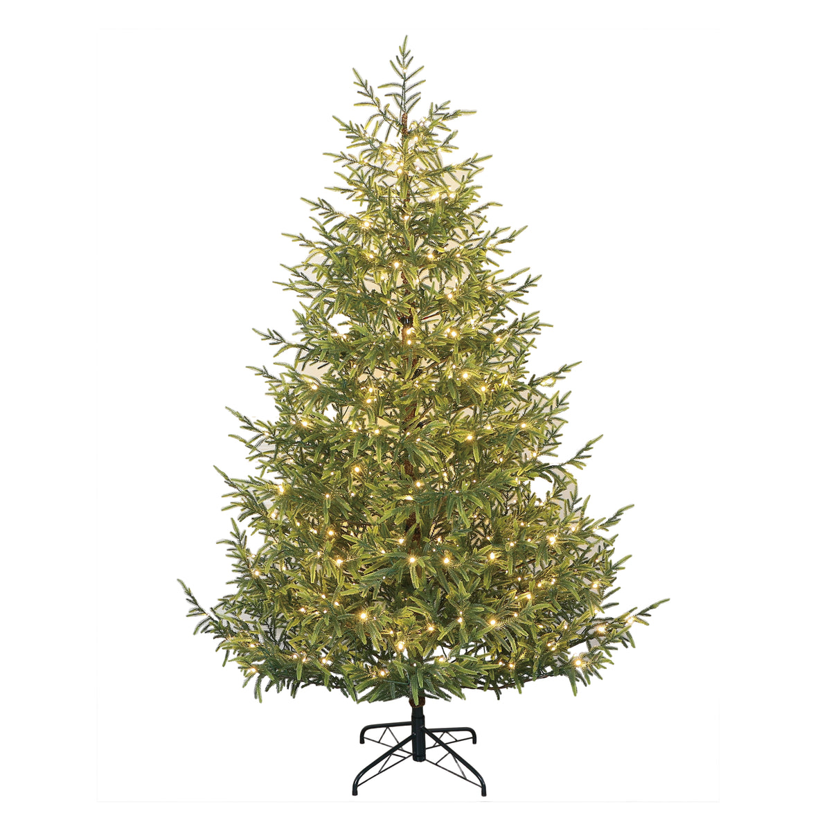 7' Real Touch full PE slim pine needle tree with ww LED – Transpac Brands