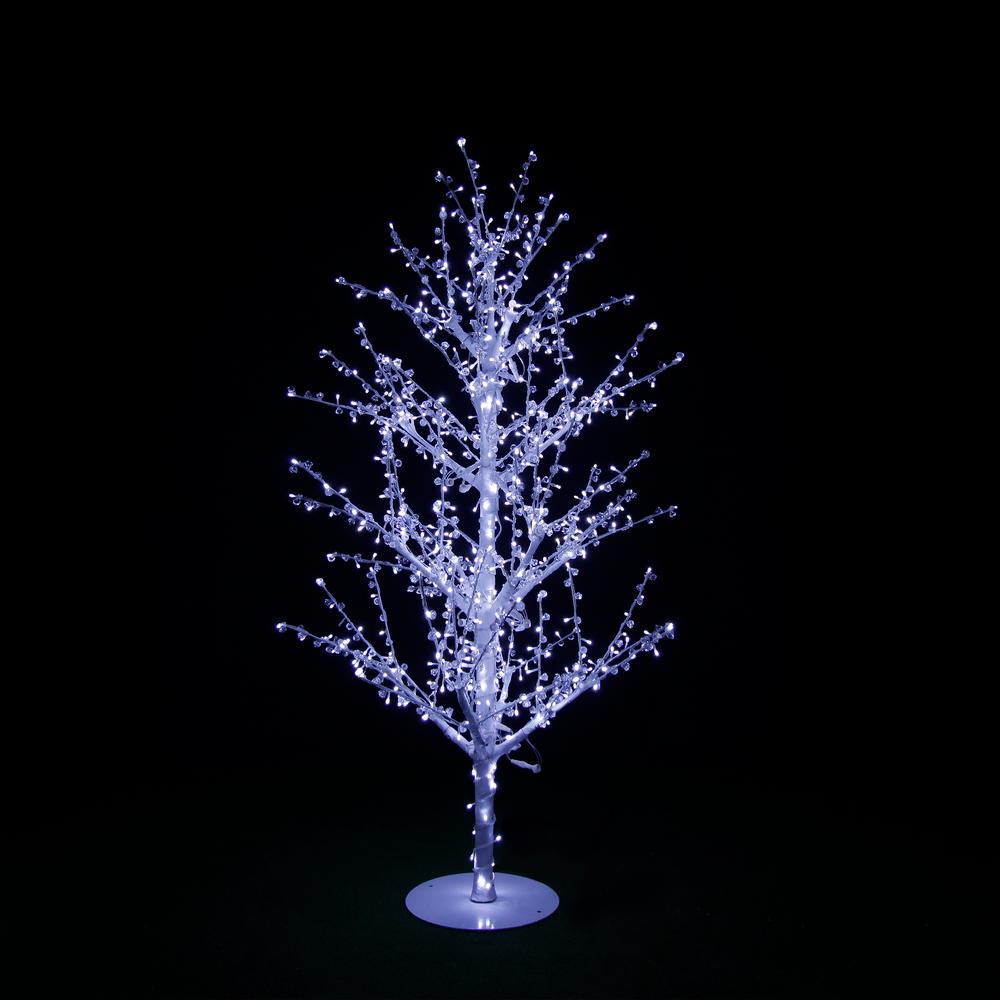 Trans Pc Led 6' Crystal LED Tree - 664 White LED Lights – Transpac Brands