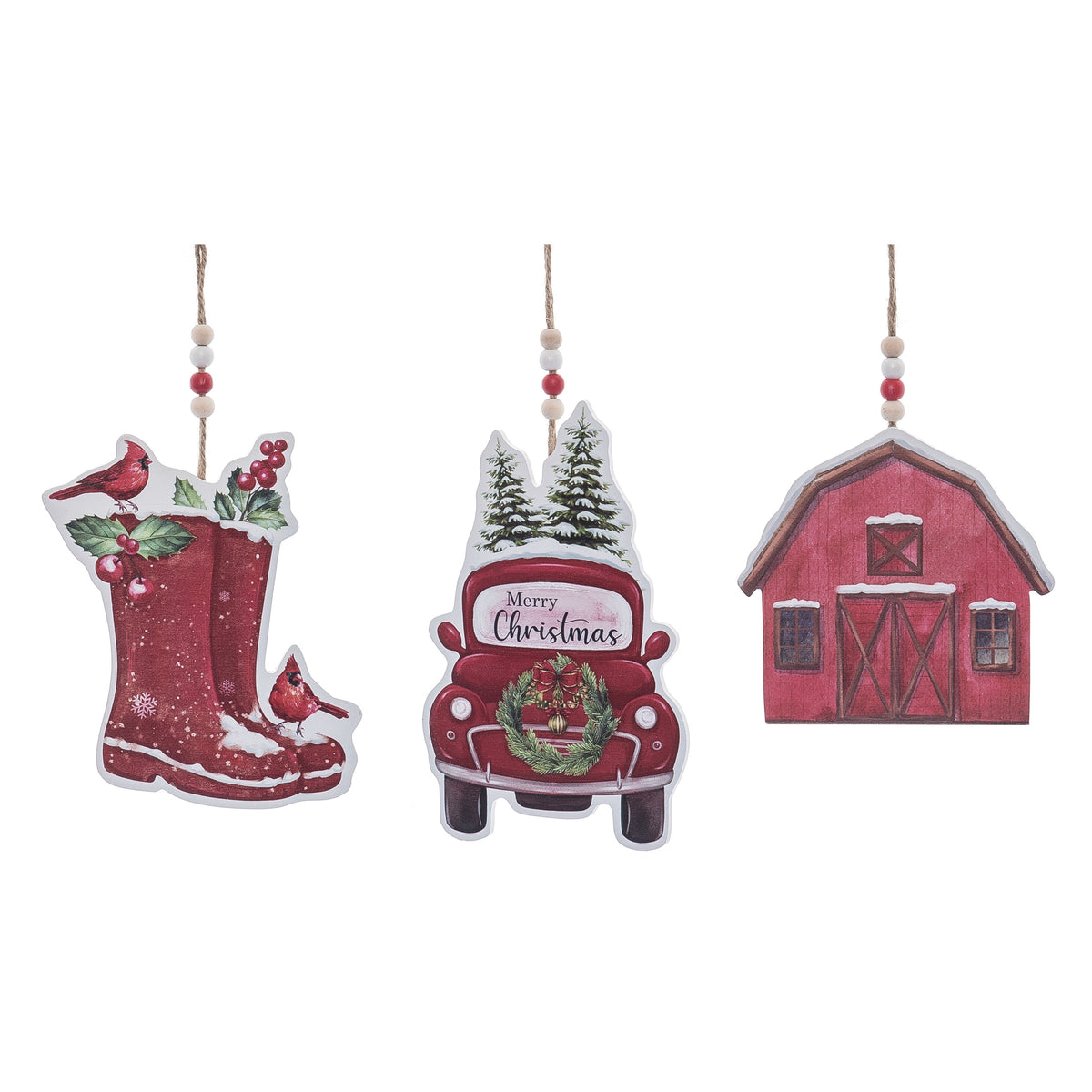 MDF Rustic Shaped Holiday Wall Decor 3 Asst – Transpac Brands