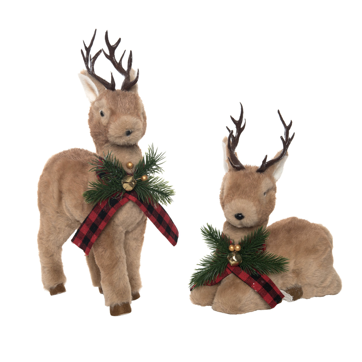 Md Foam Sisal Deer w/Bow 2 Asst – Transpac Brands