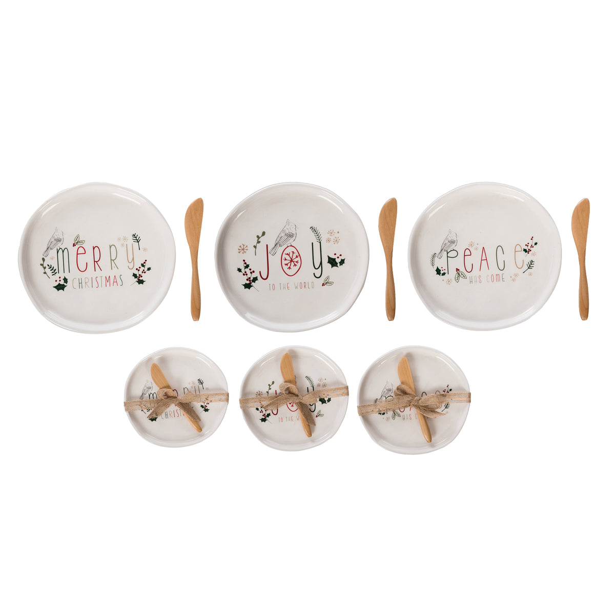 Cer App Plate w/Spreader 3 Asst – Transpac Brands