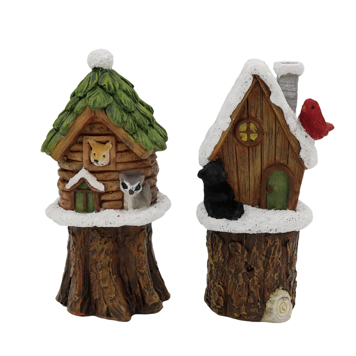 Resin Lodge Treehouse Figurine 2 Asst – Transpac Brands