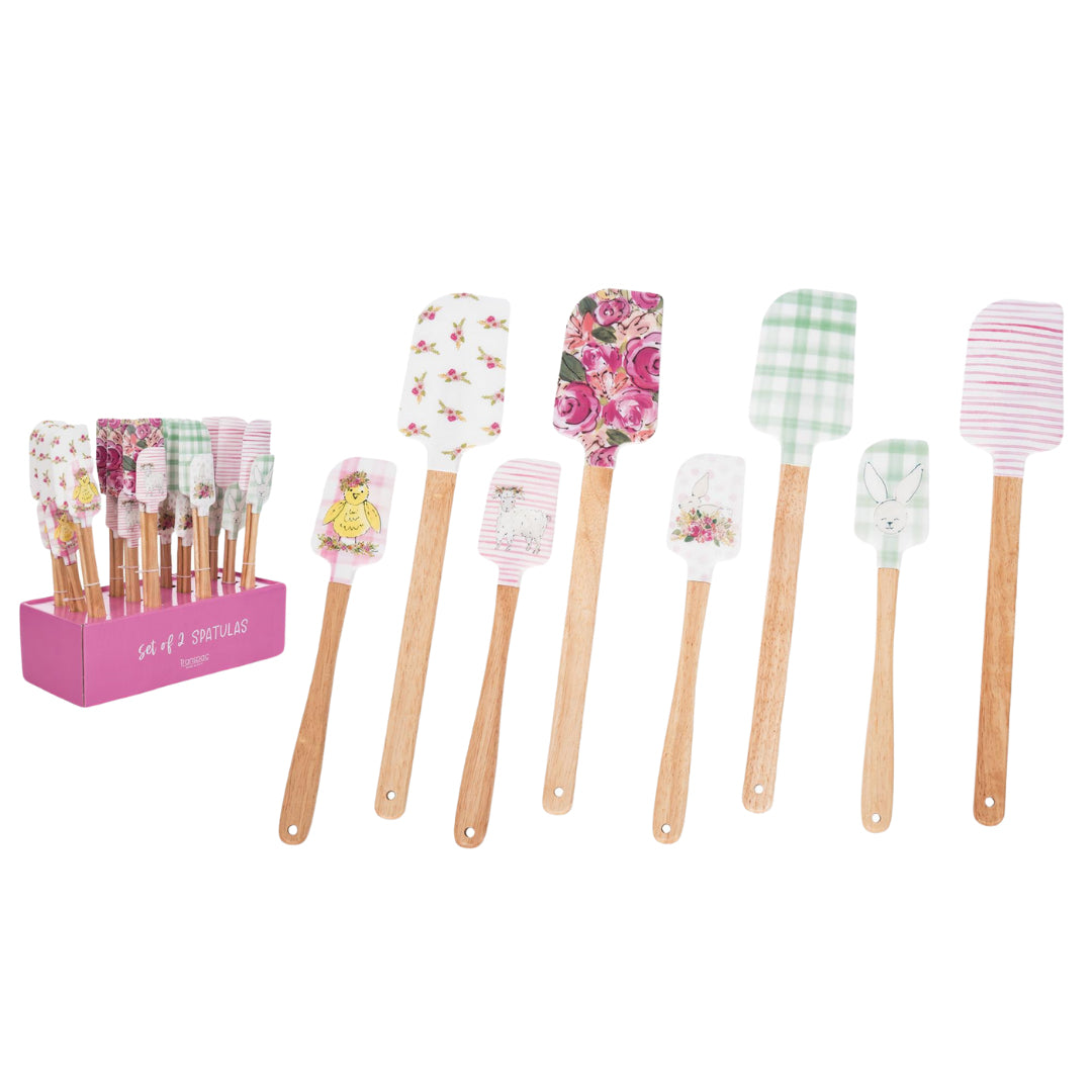 Silicone Spring Set of 2 Spatulas in Display - Set of 12 – Transpac Brands