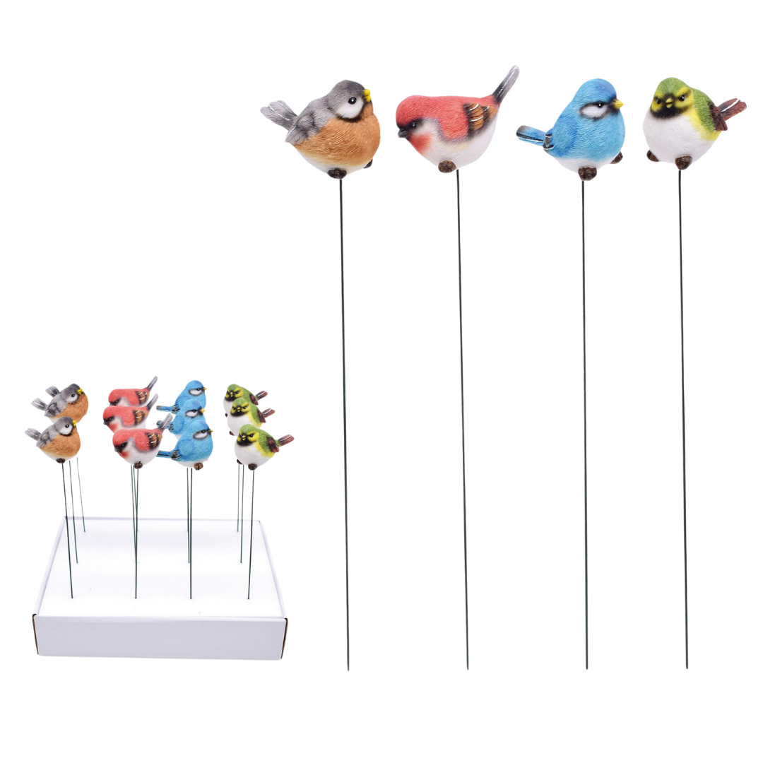 Res Bright Rainbow Bird Picks In Display S/12 – Transpac Brands