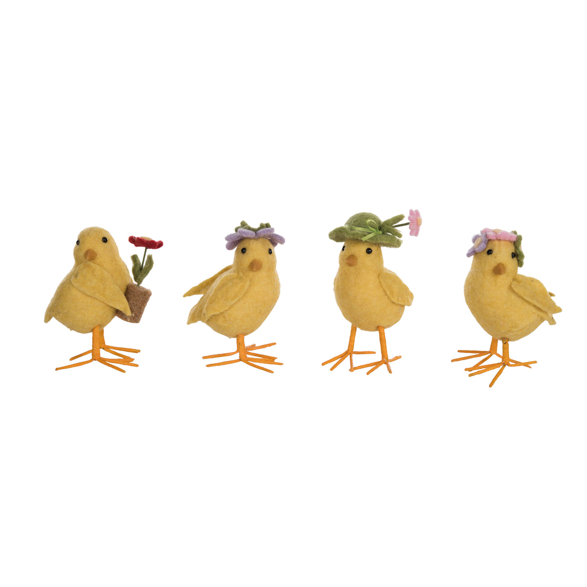 Felt Spring Time Chicks (Assortment of 4) – Transpac Brands