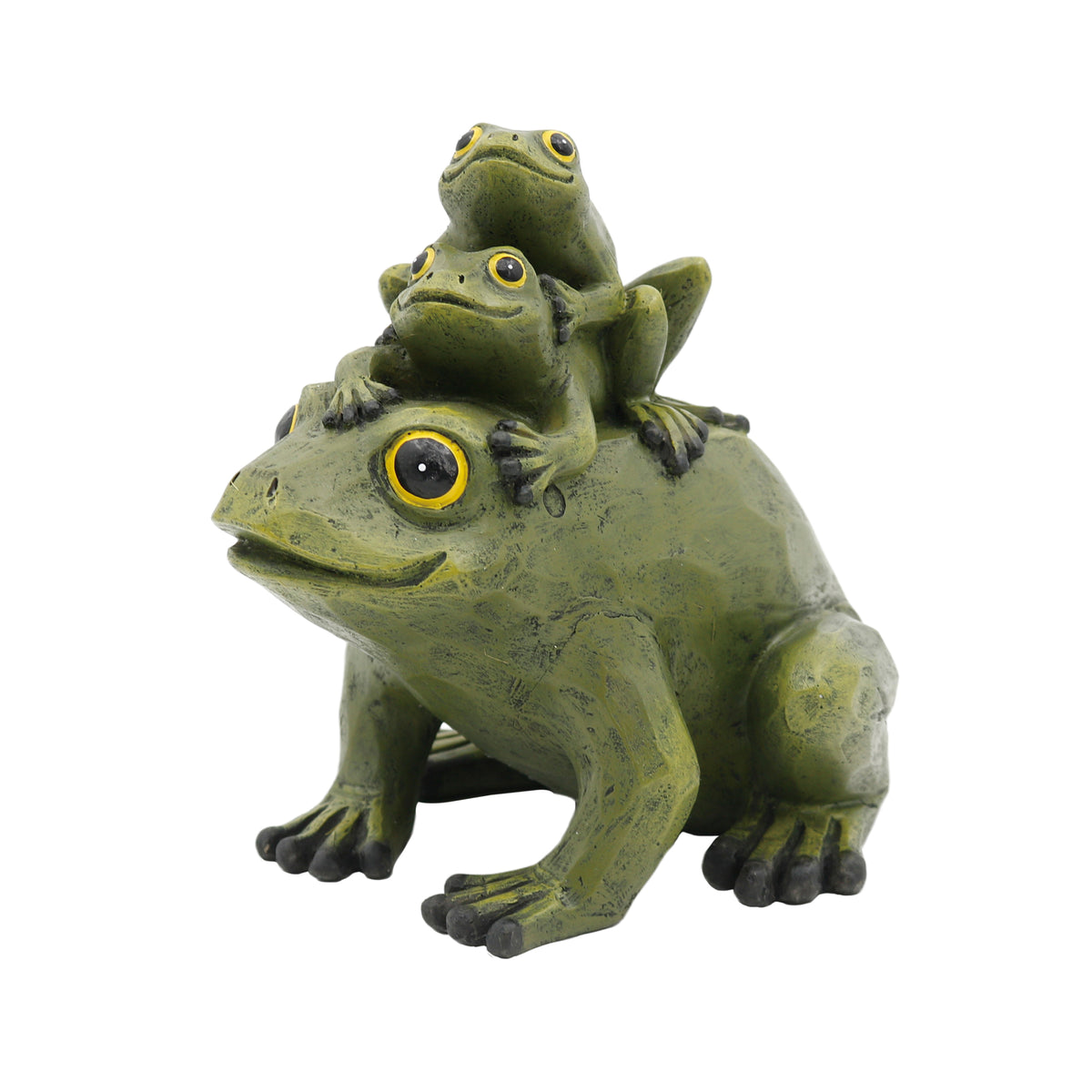 Stacka Frog Resin Stacked Green Frog Figurine – Transpac Brands