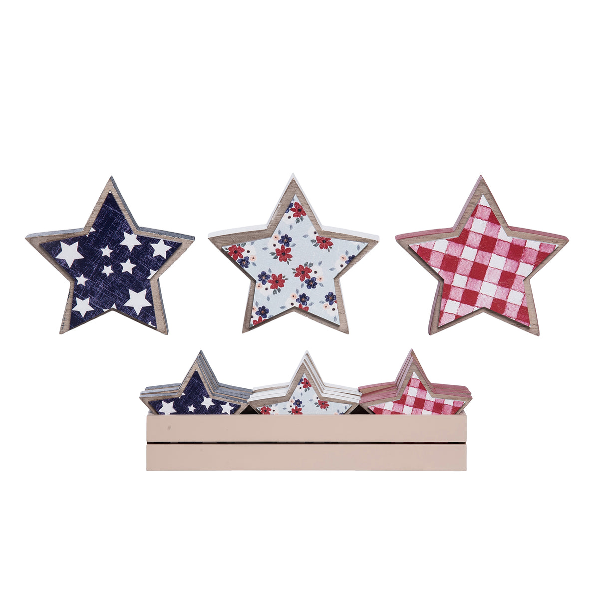 MDF Decorative Stars 3Styl/4EA/12PDQ – Transpac Brands